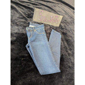 EUC Express Blue Wash Jean Legging 0